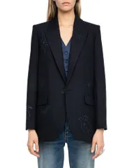 ザディグ エ ヴォルテール レディース アウター ジャケット・ブルゾン ブレザー Zadig Voltaire Vival Blazer Marineのサムネイル