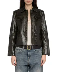 ザディグ エ ヴォルテール レディース アウター ジャケット・ブルゾン レザー Zadig Voltaire Liam Cuir Glossy Leather Jacketilleulのサムネイル