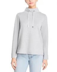 トッミーバハマ レディース アウター ニット・セーター スタンドネック Tommy Bahama Palm Voyage Funnel Neck Sweater Pearl Grey パールのサムネイル