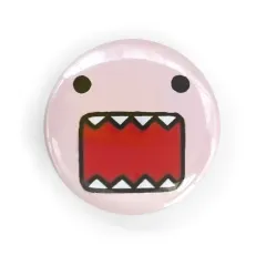 ドウモ君 ピンク 缶バッジ カフスボタン