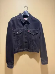 リーバイス トラッカー ブラックデニム ジャケット クロップド丈