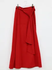 AZUL by MOUSSY アズールバイマウジー ロングスカート M レッド