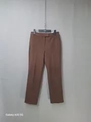 RAGEELO 後ろバンド ブラウン スラックス ズボン