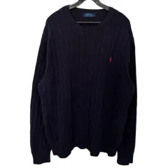 ポロラルフローレン ウール ケーブルニット XL