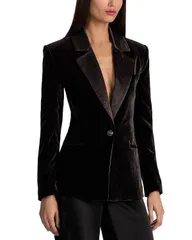 アリスアンドオリビア レディース アウター ジャケット・ブルゾン ブレザー Alice and Olivia Silaslim Blazer Black ブラックのサムネイル
