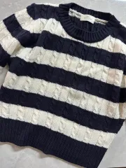 ストライプ クロップド ニット｜ボーダー柄 ニット
