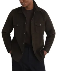 レイス メンズ トップス シャツ コーデュロイ REISS Corduroy Overshirt Dark Green グリーン