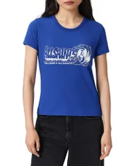 オールセインツ レディース トップス Tシャツ ALLSAINTS Burnout Stevie Tee Williams Blue ブルーのサムネイル