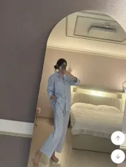 ストライプ長袖パジャマセット