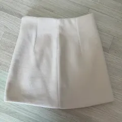 起毛 白 ミニスカート 出品
