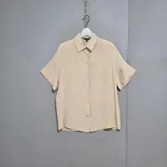 マッシモ ドゥッティ シルク風 シンプル ブラウス 34 n3807