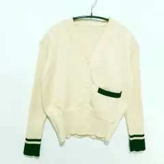 バイカラーニットカーディガン F_M2222