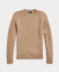 ポロ ラルフローレン ケーブルニット ベージュ