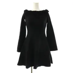 ダーリッチ Darich 24AW オフショルダーフリルニットミニワンピース 長袖 F-L 黒 /NR ■OS