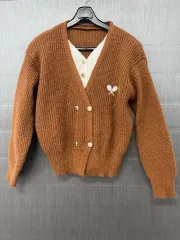 ダブルボタンニット