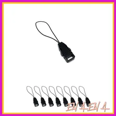 wumio 脱着 ストラップパーツ 10個セット ハンドメイド パーツ ネックストラップ キーホルダー 着脱 ワンタッチ 取り外し クイックリリース ネームタグ 交換 消耗 シンプル 1