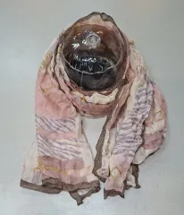 AI 93% METROCITY シルクスカーフ 54x172 春 秋 38387