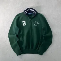 95 ポロラルフローレン RLPC ゴルフパッチ ハーフジップ ニット