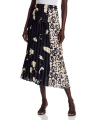 ラフェマラブテ レディース ボトムスカート プリーツ ミディ La Fe Maraboute Pleated Midi Skirt StormyChampagne シャンパン