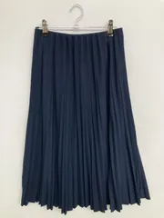 UNIQLO ユニクロ ロングスカート M  ウエスト63-69cm  ヒップ ネイビー