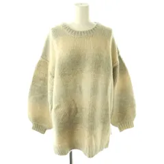 ローリーズファーム LOWRYS FARM グラデーションニット セーター ウール混 L ベージュ グレー /OK ■OS