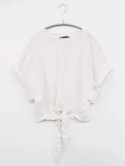 ZARA ザラ Tシャツ/カットソー S ホワイト
