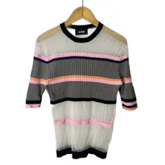 スドーク breeze knit top シアーニット 切替ニット セーター グレー