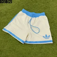 アディダス メッシュ ハーフパンツ アイボリー/ブルー