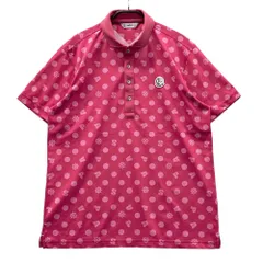 サイズ：LL AND PER SE アンパスィ  半袖ポロシャツ ドット柄 ピンク系 [240101622376] ゴルフウェア メンズ ストスト