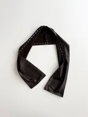 2000s MIU MIU LEATHER STUDS MUFFLER ミュウミュウ　2000年代　 archive アーカイブ　スタッズ　レザー　マフラー　ストールのサムネイル