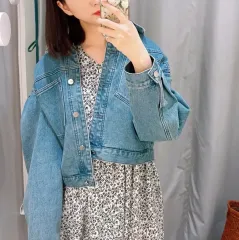 ラップ LAP クロップド デニム ジャケット