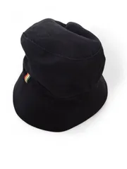 アーノルドパーマー バケットハット 黒 ロゴ刺繍 日本製 帽子 ユニセックス