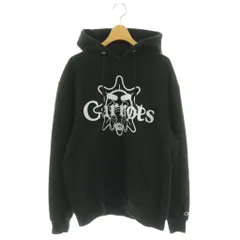 チャンピオン CHAMPION ×carrots 裏起毛 ロゴ プルオーバー パーカー スウェット L ブラック ホワイト /ES ■OS