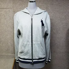 Polo by Ralph Lauren ビッグポニー　ポロバイラルフローレン ジップアップパーカー　グレー　M　u7330e