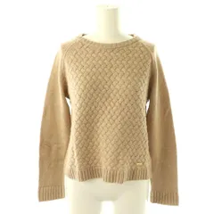 ブルーレーベルクレストブリッジ BLUE LABEL CRESTBRIDGE ウール ニット セーター カシミヤ混 38 ベージュ /ES ■OS