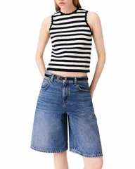 マージュ レディース ボトムス ハーフパンツ・ショーツ ショートパンツ デニム Maje Denim Bermuda Shorts Blue ブルー