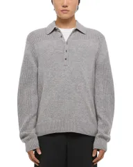 ヘルムート ラング メンズ アウター ニット・セーター リラックスフィット ポロシャツ ウール Helmut Lang Relaxed Fit Blocknit Wool Polo Sweater Gのサムネイル