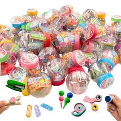【嬉しい 縁日 用品】 かわいい 文具 カプセル ミニ つかみどり 60個分 BOX セット 景品 ミニ文房具 〔 祭り / イベント / 子供会 / 露天 / 縁日 〕 かわいい お楽しみ玩具 おまけ 子ども用詰め合わせ ガチャ風 【K-Bright感謝Mm