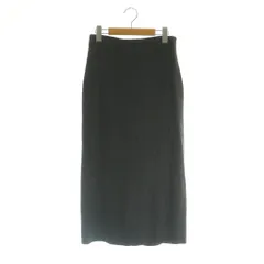 スピック&スパン Spick&Span 23AW ラメリブニットタイトスカート ロング イージー 36 グレー /MI ■OS