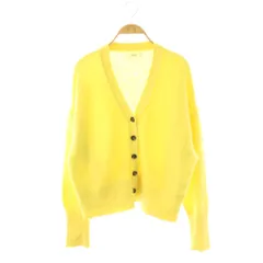 アダムエロペ Adam et Rope' エーイーアール AER FOXWOOL ミックスショートカーディガン ニット F イエロー /ES ■OS