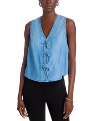 ベラダール レディース トップス シャツ ノースリーブ Bella Dahl Sleeveless Bow Frontop Oceansideのサムネイル