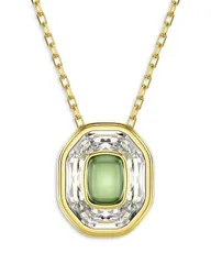 スワロフスキー レディース アクセサリー ネックレス・チョーカー・ペンダントトップ レース Swarovski Chroma Octagon Crystal Pendant Necklace 148751775 GreenGold グリーン