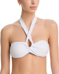 レイミー ブルック レディース 水着 トップのみ Ramy Brook Arielle Bikini Top White ホワイト