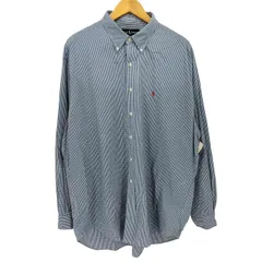 ラルフローレン RALPH LAUREN 90S BLAKE ポニー刺繍 ギンガムチェック ボタンダウン L/S シャツ メンズ import：XL 