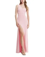 ドレスザポプレーション レディース トップス ワンピース Dress the Population Magdalynn One Shoulder Mermaid Gown Vintage Pink ピンク