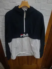 FILA フィラ ネイビー/白 WHO ウインドブレーカー