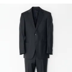 2c29 ARMANI COLLEZIONI アルマーニコレツィオーネ T LINE セットアップスーツ シングルスーツ 2B ストライプ柄 メンズ 紳士服 ビジネス フォーマル イタリア製 50 ブラック ウール100％u02tのサムネイル