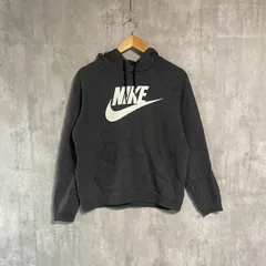 NIKE ナイキ パーカー プルオーバー L チャコールグレー ロゴ プリント ラリー フーディ スウェット トレーナー スポーツウェア ヨガ 柔らか素材 レディース 人気 Y2K 平成 短丈