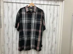 AVIREX 古着／レッドブラックチェック 半袖シャツ