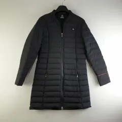 le coq sportif ルコックスポルティフ レディース 90サイズ ブラック グースダウン 軽量 ダウンジャケット ロング丈 M3287